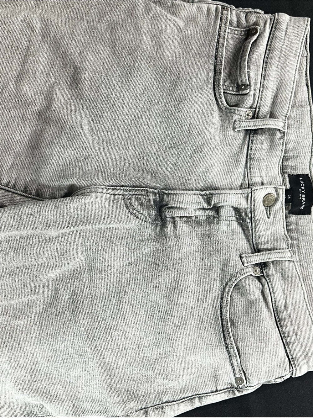 Lucky Brand Men’s Light Gray High-Rise Jeans